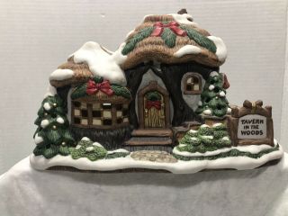 Fritz And Floyd Holiday Hamlet “ Tavern In The Woods” Christmas House