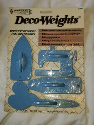 June Tailor,  Inc.  Pressing Sewing Crafting Aids Pattern Weights Vintage Rare Nip