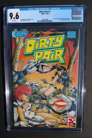 Dirty Pair 1 First Kei & Yuri Usa Comic Eclipse 1988 Anime Manga Cgc Nm,  9.  6