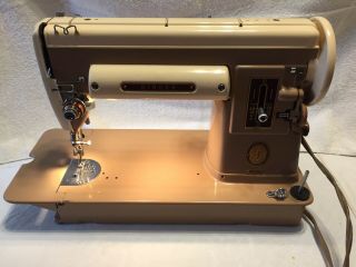 Vintage Sewing Machine Portable Singer 301a With Case