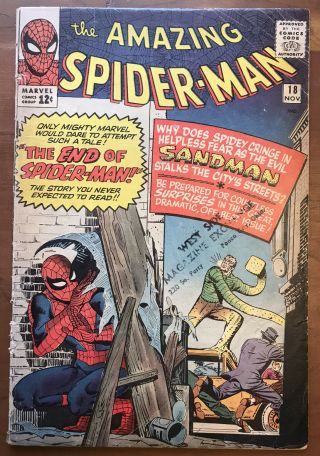 The Spider - Man 18 Gd/vg 3.  0 (marvel 1963 Series) 1st Ned Leeds