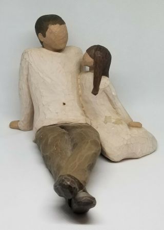 Willow Tree Father And Daughter,  Sculpted Hand - Painted Figure 2000