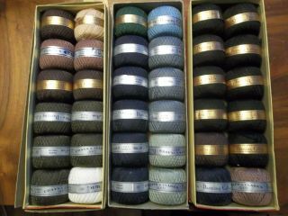 Vintage J & P Coats Darning & Mending Cotton Thread 36 Spools 75 Yds Each