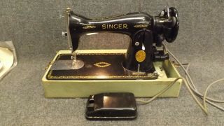 1949 Singer Model 15 - 91 Heavy Duty Sewing Machine Direct/gear Drive