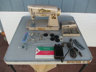 Singer 500a Slant Needle Sewing Machine And Accessories