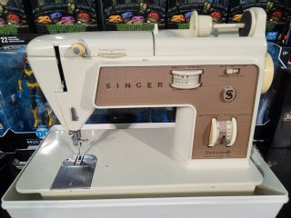 Singer Touch & Sew 758 Zig Zag Sewing Machine W/case And Pedal