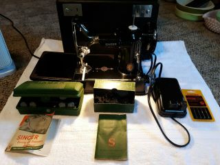 1952 Singer Featherweight Model 221 - 1 Sewing Machine W Exc