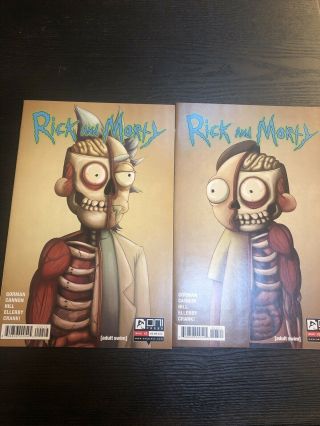 Rick And Morty 2 And 3 3rd Print Variant Set Very Hard To Find.  Nm Gradable