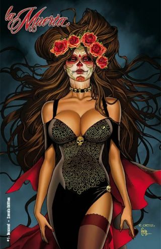 Lady Death La Muerta " Zavala " Pgx 10.  0 Graded & Slabbed Ltd.  Comic