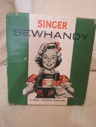 1953 Singer Sewhandy Childs Hand Crank Sewing Machine Instructions Accessories