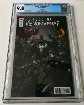 Edge Of Venomverse 1 - Francesco Mattina 1:50 Variant - Cgc 9.  8 - Marvel 2017