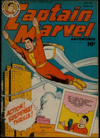 Fawcett Comics Captain Marvel 59 Fn,  6.  5 Us Only