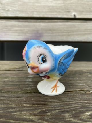 Vintage Lefton Bluebird Egg Cup
