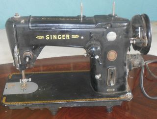 1954 Singer 306k Sewing Machine Zigzag Heavy Duty,  Black & Gold