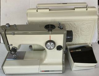 Sears Kenmore Vintage Sewing Machine,  Foot Pedal,  Accessories & Case 158 - 10301
