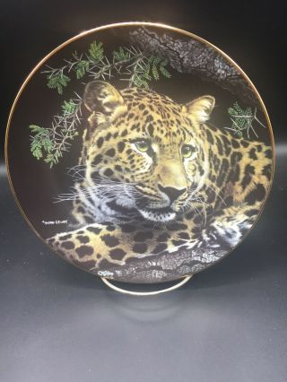 East African Leopard From Nature’s Majestic Cats - Hamilton Collector Plate