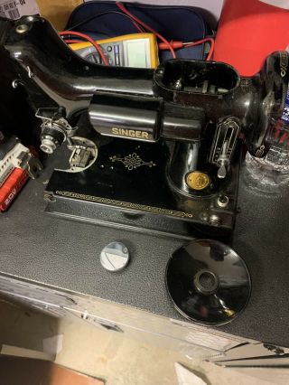 1950 Singer Featherweight 221k Sewing Machine Body Hull Parts Restoration