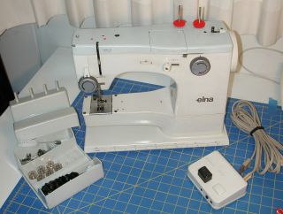 Elna Su 62c Sewing Machine Complete With All Accessories Serviced