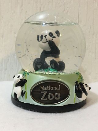 Vintage National Zoo Panda Snowglobe Snowdome - Washington Dc