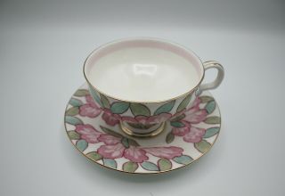 Royal Doulton England Fine Bone China Tea Cup & Saucer H4151,  Vintage 1927 1936 2