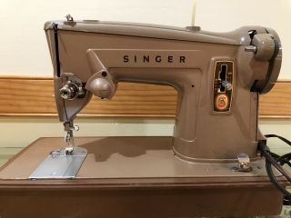 Vintage Singer Sewing Machine 13608m W/ Foot Pedal & Case