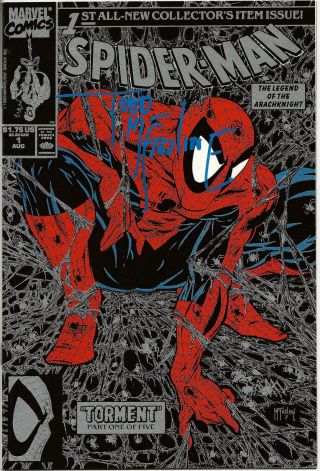 Spider - Man 1 - Marvel Comics - Signed Todd Mcfarlane - Silver - 1990 - Uncirculated