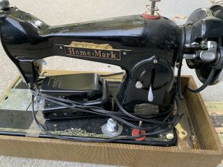 Rare Vintage Antique Home Mark Deluxe Precision Sewing Machine