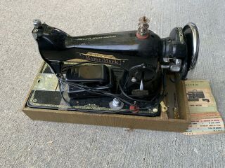 Rare Vintage Antique Home Mark DeLuxe Precision Sewing Machine 2