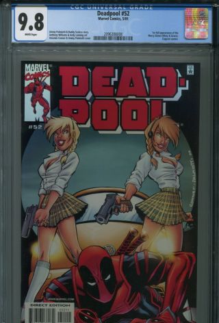 Deadpool 52 Cgc 9.  8 1st Mercy Sisters Uncanny X - Force Cable X - Men Mutants