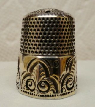 Unusual Designed Band,  Simons Sterling With Gold Band
