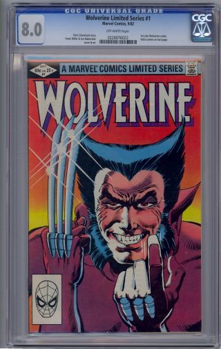 Wolverine Limited Series 1 Cgc 8.  0 1st Solo Wolverine Comic 1st Cameo Yukio