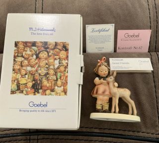 Goebel Hummel Figurine " Friends " Girl With Fawn 136/i 885 5 Inch