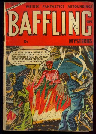 Baffling Mysteries 17 Owner Pre - Code Horror Ace Comic 1953 Gd - Vg