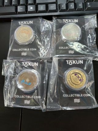 Rare Tmnt Coin Token Tokun Set Bottleneck Gallery Teenage Mutant Ninja Turtle