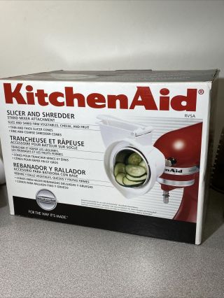Kitchenaid Slicer And Shredder Rvsa Cones,  Attachment And Box
