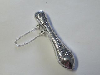 Art Nouveau Tear Drop Style Sterling Silver Needle Case - (last One)