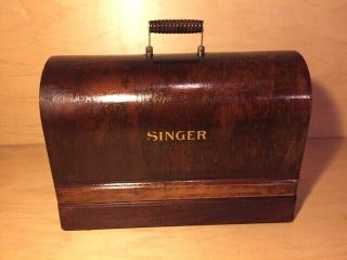 Vintage Singer Sewing Machine Wood Cover Aj255349 1949 ?
