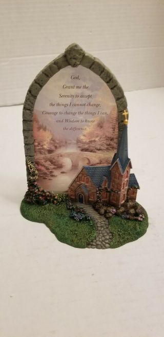 Thomas Kinkade Window Of Prayer Mountain Chapel