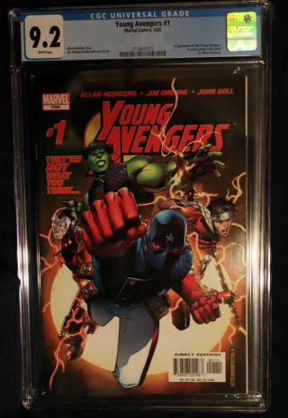Young Avengers 1 Cgc 9.  2.  1st Kate Bishop And Young Avengers.  Heinberg & Cheung