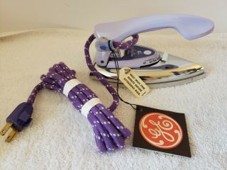 Vintage GE Purple Sewing Iron F 87 Sew Press Featherweight Quilters Lavender NOS 2