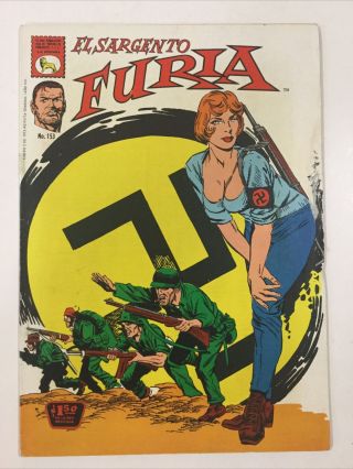 1972 Spanish Comic El Sargento Furia 153 Escuadra Femenina La Prensa Mexico