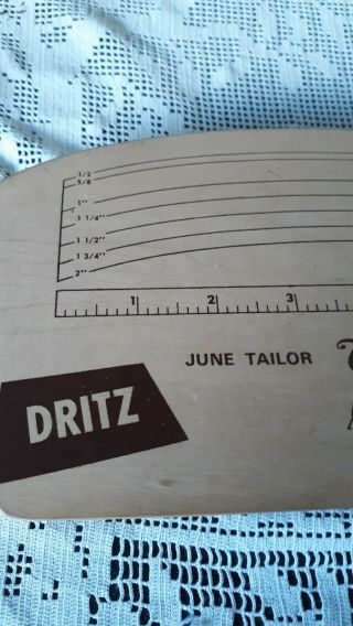 June Taylor Dritz Tailor Board & Tailor Clapper Dressmaking Tools Wooden Vintage 2