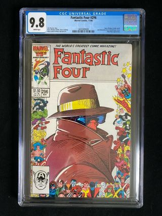 Fantastic Four 296 Cgc 9.  8 (1986) - Barry Windsor - Smith Cover