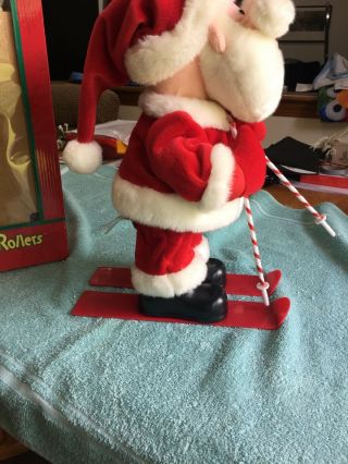 Department 56 Rockin Rollers Santa Plush Sings And Dances On Skies