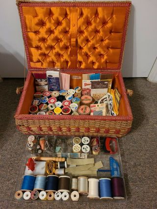 Vintage Dritz Sewing Basket Box 1960 