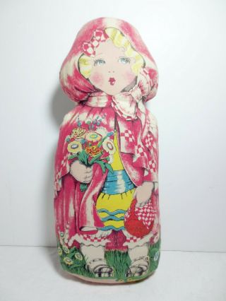 Vintage 1977 Little Red Riding Hood - Stuffed Cloth Doll - The Toy - Usa