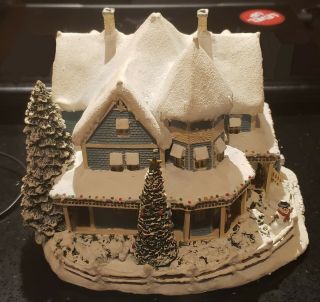Thomas Kinkade Hawthorne Village Holiday Bed And Breakfast Collectible
