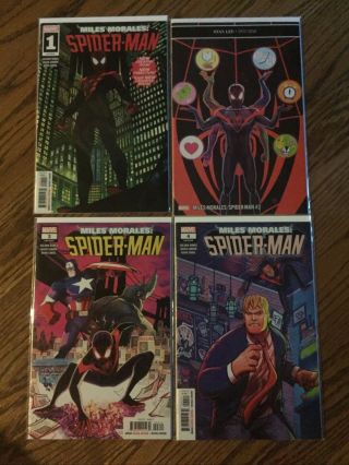 Miles Morales Spider - Man Comic Issues 1 - 8 With Variants