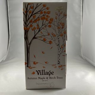 Department 56 Village “autumn Maple And Birch Trees”,  52655,  Set Of 4