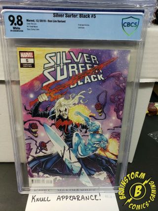 Silver Surfer Black 5 Ron Lim,  Cates,  | Knull Battle Variant Cover Cbcs 9.  8
